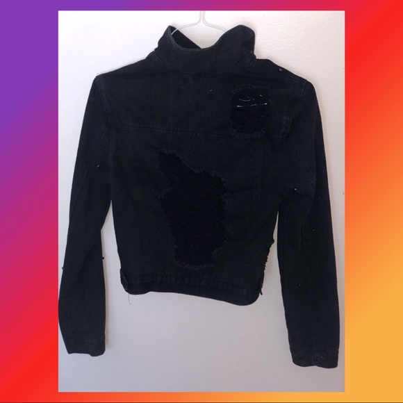 A cisono denim jacket black medium - Picture 3 of 3